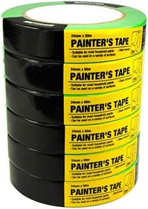 KINGORIGIN 6 Rolls Multi Use Frog Tape, 24mm X 50m Masking Tape for Painting, Residue Free Painters Masking Tape for Painting Artists & Decorating