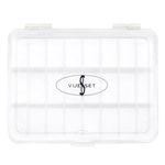 Vueset Tahiti, Empty Lipstick Palette Case made for Depotting Makeup into a Transparent Container, Transparent, 4.25” x 3.25” x 0.75", Transparent Case