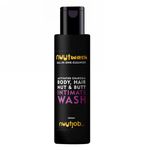 Nuutjob Nuutwash All in One Cleanser for Men 200 ml | Intimate Nut-Butt-Body & Hair Wash | Activated Charcoal | Plant Extracts | Natural Ingredients | Essential Oils | For Men-Boys