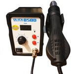 Quick 858D Hot Air Rework Station, Digital SMD Soldering Station, 200-500 C Temperature Range, Professional Electronics Repair Kit
