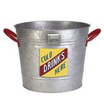 Panacea Vintage Galvanized Ice Bucket/Planter W/Bottle Opener, 6/cs