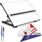 Isomars Drawing Board Table Model Kit Combo with 5 Adjustable Working Angles - A2 Size - 18.5" x 25"(Adjustable-Set of 3)