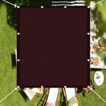 Sunscreen Awning 1x3.6m(3.28x11.81ft) Sun Shades Outdoor Canopy Waterproof 98% UV Block with Free Rope for Outdoor Garden Patio Yard Lawn Party, Red Wine