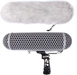 DF DIGITALFOTO Micolive Microphone Blimp with Dead Cat, Windshield & Shock Mount System, Compatible with Rode NTG Series AT875R Line Sennheiser MKE 600 Series Shotgun