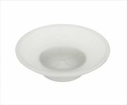 EASYHOME FURNISH Glass soap Dish Holder for Bathroom soap case Holder soap Stand sabu dani wash Basin soap Holders Glass soap Tray for Bathroom Round soap Dish 06(Frosted Glass)