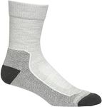 Icebreaker Merino Women's Hike+ Light Crew Sock, Blizzard Heather, Medium