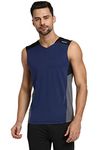 Van Heusen Men Engineered Vest - Polyester Spandex - Swift Dry, High Stretch, Mesh Ventilated_61082_Navy_XXL