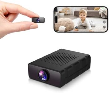 Braload Mini Camera, 4K HD Nanny Cam for Home - Smallest WiFi Wireless Camera with Motion Detection, App Control, Cloud & SD Storage, No WiFi Needed for Pet/Baby/Nanny Surveillance