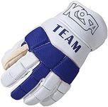 KOSA Team Bandy ice Protective Glove Leather Designed Durable and Flexible, Comfortable Grip Improves Knitting Handling, Fast Movement & Extra Padded Back View for Hand & Wrist Protection (Blue)