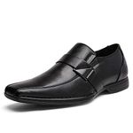 Bruno Marc Men's Giorgio-3 Black Leather Lined Dress Loafers Shoes Size 9.5 US/ 8.5 UK