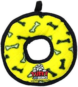 Tuffy Interactive Play Plush Dog Squeaker Toy, Yellow