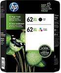 HP 62xl Printer Ink Cartridges Black & Color Combo