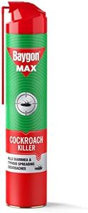Baygon Max Cockroach Killer Spray, 625ml | Kills Diarrhea and Typhoid Spreading Cockroaches | 360 Degree Deep-Reach MaxiWand | Lasts Up To 4 Weeks