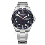 Victorinox Fieldforce Watch with Blue Dial and Stainless Steel Bracelet