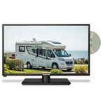 Vision Plus 24 Inch Full HD LED 12v / 24v Volt Caravan TV with Built-in DVD Player, Freeview, Satellite Tuners, Wide Viewing Angle, Anti-Glare, PVR and HDMI - Black