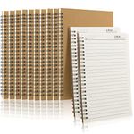 22 Pack Spiral Notebook, A5 Ruled Journal Notebooks with Kraft Paper Cover, Ruled Journal Lined Paper for School Office Travel, 8.3 x 5.5 Inch, 50 Sheets, 100 Pages