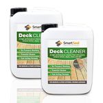 SmartSeal Deck Cleaner - 5L - BUY ONE, GET ONE HALF PRICE! - NO PRESSURE WASHING REQUIRED! Fast acting cleaner that quickly removes lichen, green algae and dirt…(2 x 5 Litre)