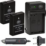 BM Premium Pack of 2 EN-EL14A Batteries and Charger for Nikon D3100, D3200, D3300, D3400, D3500, D5100, D5200, D5300, D5500, D5600, DF, Coolpix P7000, P7100, P7700 Digital SLR Cameras