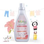 Koparo Natural Laundry Liquid Detergent | 900ml | Fresh Cotton, Lily & Vanilla | Top Load, Front Load Washing Machine & Hand Wash Friendly | Organic & Eco-Friendly | Tough on Stains, Safe for Kids