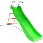 marko Toys 180cm Green & Orange Crazy Wavy Slide & Step Large Chute Set Childrens Kids Garden Play Area