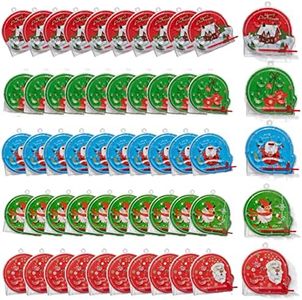 THE TWIDDLERS 50 Mini Juguetes Navideños de Pinball para Niños - Calendario Adviento y Relleno de Calcetines de Navidad, Piñata