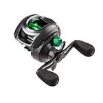 Mitchell MX3 Baitcasting Reel, Fishing Reel, Low Profile Baitcast Reels, Predator Fishing, Pike, Perch, Zander, Unisex, Black/green, LP | Left Hand | 6.4:1