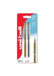 uni-ball Signo Metallic Gel Pens. Premium 1.0mm Rollerball Tip for Super Smooth Handwriting, Arts and Crafts, Journaling, Christmas Card Making, Scrapbooking, and Colouring. Pack of 2 Gold & Silver