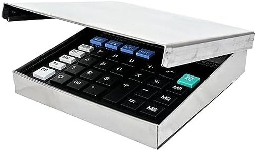 Steel Protective Box with Basic 12-Digit Calculator (Single Pack)