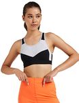 Van Heusen Proactive Women Racerback Sports Bra - Cotton Elastane - Anti Bacterial, Wireless, Padded, Full Coverage