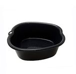 Foot Soak Tub Foot Soaking Bath Basin Large Foot Soaking Tub Foot Bath Spa Basin Foot Spa Massage Basin Foot Bath Bucket for Soaking Foot,Toe Nails, and Ankles,Pedicure Black