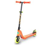 Flybar Aero Micro Kick Scooter for Kids, Pro Design with 2 Light Up LED Wheels, Adjustable Handles (Orange Flame)