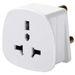 Gadgets Hut UK - UK to South Africa Travel Adapter (BULK PACKING) White