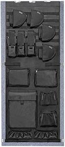 Gun Safe Door Organizer,Molle Gun Safe Door Panel Organizer with Pistol Holder Mag Pouch, Fit Door Panel Width from 18.5 to 25inches,Gun Safe Accessories Storage(18W*46.5H inch)
