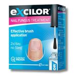 Excilor Nail Fungus Treatment, Clinically Proven Fungal Nail Treatment, With Biotin & Glycerol, Results In 2 Wks, Immediate Penetration with TransActive™ Technology, Easy Brush Application, 3.3ml