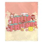 Northwest Hello Kitty Silk Touch Throw Blanket, 50" x 60", Beach Friends