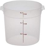 Cambro RFS6PP190 6 Qt Round Container Wirh RFSC6PP190 Translucent Lid