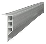 Dock Edge Full Face PVC Profile Dock Guard, Grey, 16'