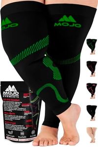 Mojo Compression Socks 4X-Large Thigh Sleeve for Men and Women Circulation - 20-30mmHg Firm Support - Designed to Treat Spider Veins, Lymphedema & Swelling - Medical Compression Stockings - 1 Pair