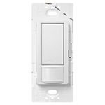 Lutron Maestro Sensor Switch, 2 Amp, No Neutral Required, Single-Pole, MS-OPS2-SW, Snow