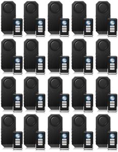 KCMYTONER 113db Loud Bicycle Alarm System Anti Theft,Vibration Sensing Bike Alarm with Remote,IP65 Waterproof,SOS Function,Suitable for Electric Bicycles,Mobility Scooters,Electric Bicycles,20PK