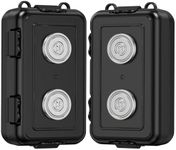TOSICAM Magnetic Key Box, Hide A Key Magnetic Car Key Holder Key Hider, Waterproof Hidden Key Holder Car Key Case for Outdoor Travel, Magnetic Key Box for Under Car Vehicles (2, Black)