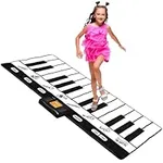 Play22 Floor Piano Mat for Toddlers 71" - 24 Keys Piano Play Mat - Keyboard Playmat has Record, Playback, Demo, Play, Adjustable Vol. - Best Piano Gift for Boys & Girls