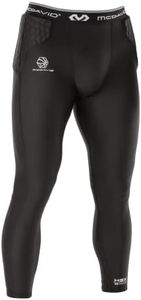 MCDAVID HEX Basketball 3/4 Tight w/Hip & Tailbone Pads BK M