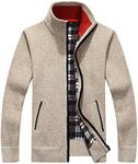 Yeokou Men's Slim Fit Zip Up Casual