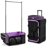 Dance Bag with Garment Rack, 28 Inch Dance Costumes Rolling Garment Bags for Travel, Dance Costumes Rolling Garment Bags for Travel, Travel Costume Rack Rolling Upright Luggage