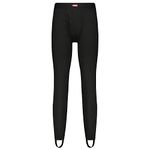 Wrangler - Mens Thermal Long Underwear with Stirrups - Long Johns for Men, Black, X-Large