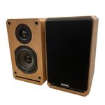 Roxel RBS 300 Bookshelf Speaker, Wood Effect Cabinet with 4 inch Enhanced Carbon Fibre Woofer, 1Inch Silk Dome Tweeter, Detailed and Refined Sound, Deep Bass 150W RMS (Oak)