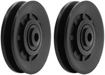 Luwint 3.5" Bearing Pulley Wheel, 2 Packs Fitness Pulleys Replacement for Home Gym Parts