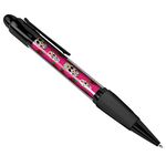 Pink Skulls Roses Calavera Art Print Black Ballpoint Pen - Student #8362