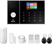 Alarm System for Home Security,WiFi+GSM 4G DIY Alarm Kit with Phone APP Alert, Door/Window Sensor, Remote, Work with Alexa and Google for House, Apartment